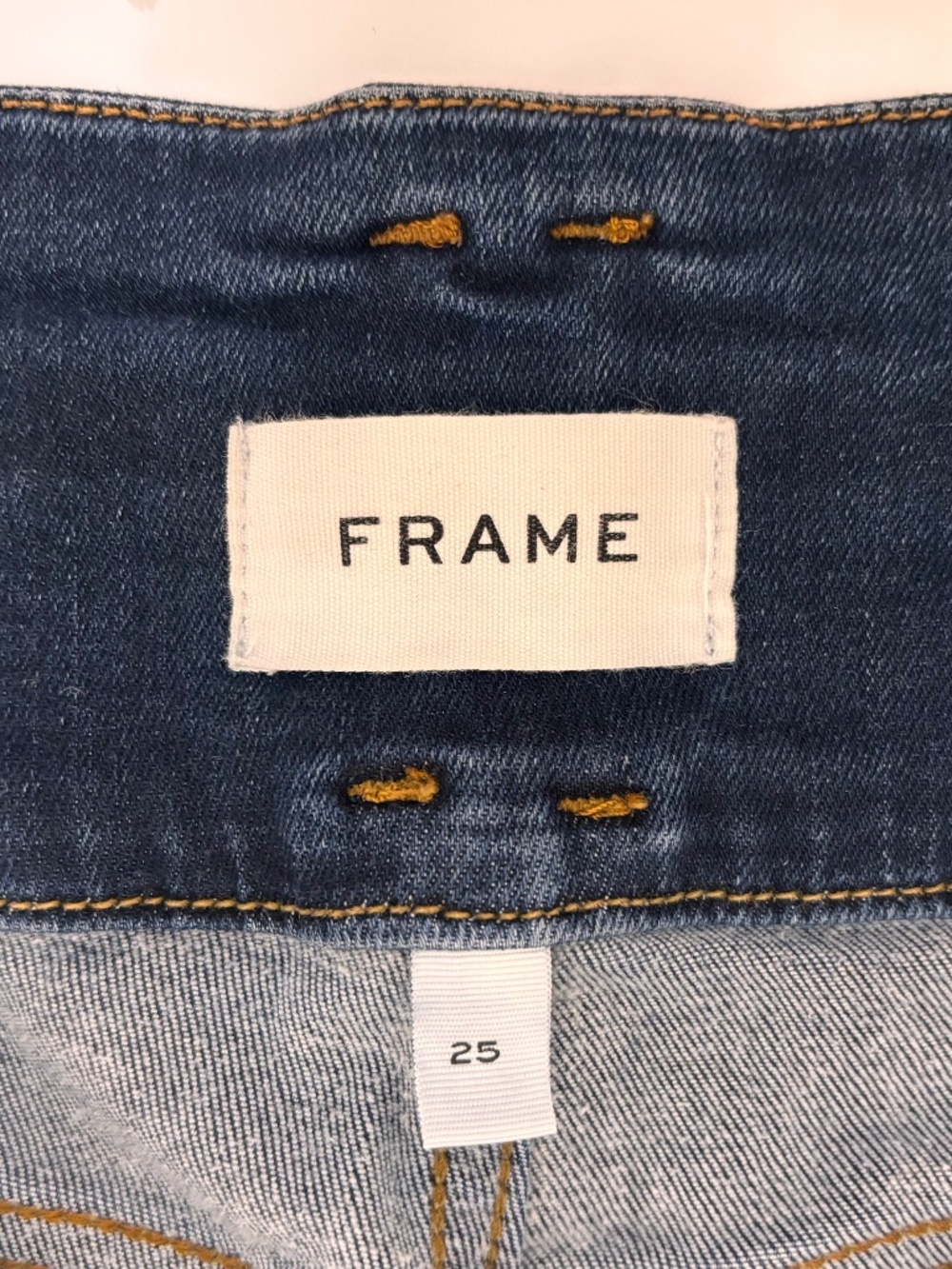 FRAME "Le Catroux" Cigarette Jeans, Dublin Wash, Sz 25 - Picture 5 of 8